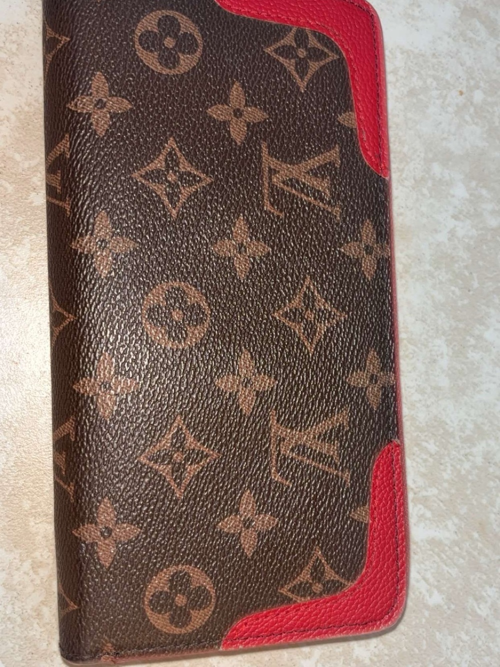 Louis Vuitton Monogram zippy wallet Red interior authentic pre-owned